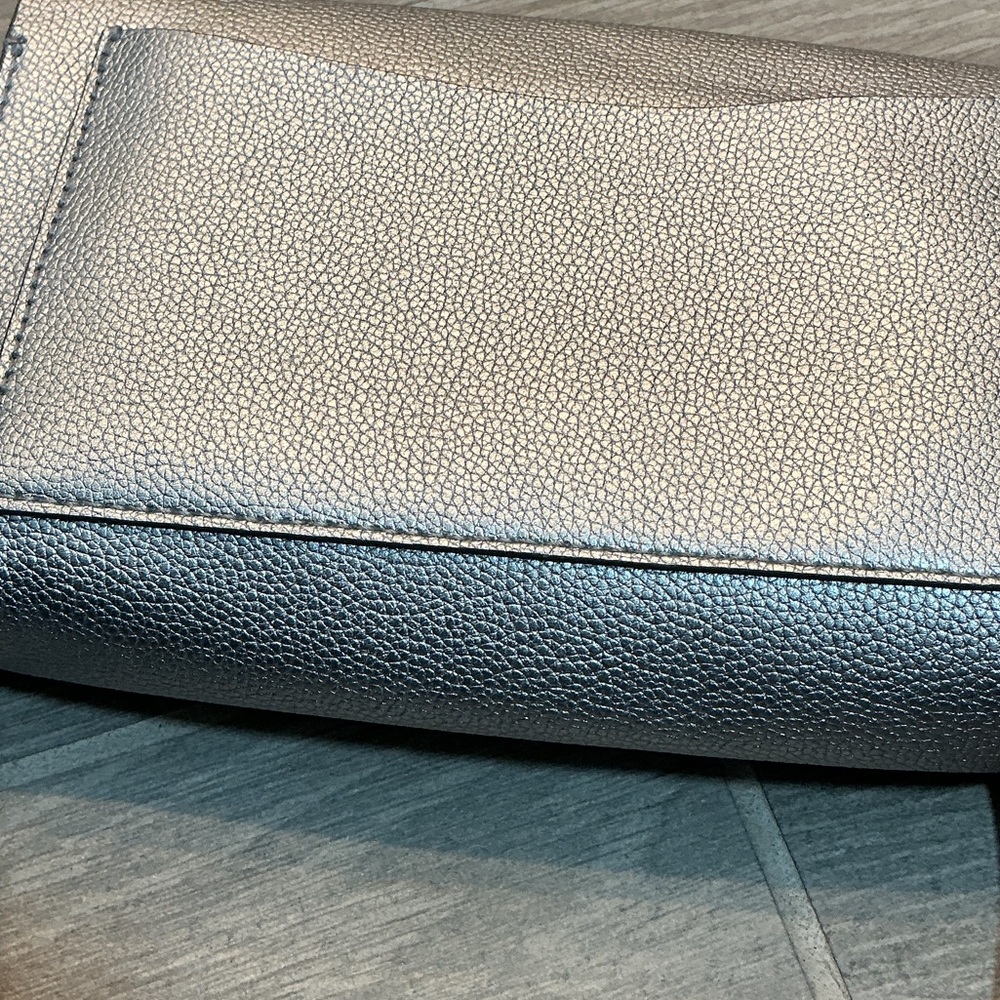 Thacker New York Silver Recycled Leather Crossbody Bag - Picture 7 of 11